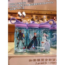 香港迪士尼樂園限定 冰雪奇緣2 安娜艾莎 雪寶造型圖案吸管水壺 (BP0025)